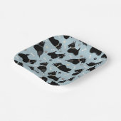 Black Scottish Terrier Paws and Bones Paper Teller (Gewinkelt)