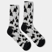 Black Scottish Terrier Paws and Bones Socks Socken (Rechts)