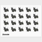 Black Scottish Terrier Puppy Doppy Sticker / Siege (Blatt)