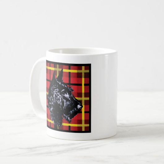 Black Scottish Terrier Tasse (Vorderseite Links)