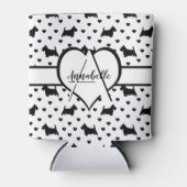 Black Scottish Terriers (Scottie Dogs) - White Dosenkühler (Vorderseite)