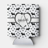 Black Scottish Terriers (Scottie Dogs) - White Dosenkühler (Rückseite)