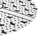 Black Scottish Terriers (Scottie Dogs) - White Schneidebrett (Ecke)