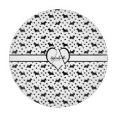 Black Scottish Terriers (Scottie Dogs) - White Schneidebrett (Vorderseite)