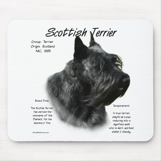 Black Scotty History Mousepad (Vorne)
