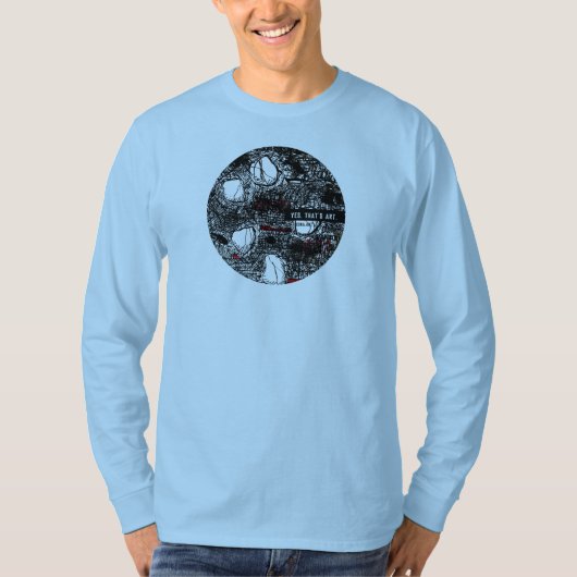 BLACK SCRIBBLE: T-Shirt (Vorderseite)