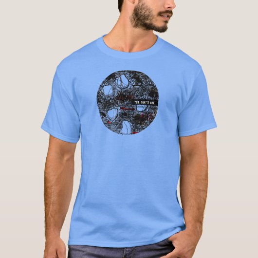 BLACK SCRIBBLE: T-Shirt (Vorderseite)