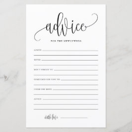 Black Script Advisor für die Hochzeitskarte von Ne