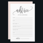 Black Script Advisor für die Hochzeitskarte von Ne<br><div class="desc">Fügen Sie Ihrer Hochzeit diese einfache und elegante Ratenkarte hinzu. Es enthält ein schwarzes whimsical Skript,  klassische Typografie,  rot-rosa Hintergrund. Sie können die Vorderseite und die Rückseite dieser Babyduschkarte personalisieren. Diese Empfehlung für die frisch vermählte Karte ist perfekt für jedes Hochzeitsthema und jede Jahreszeit.</div>