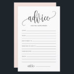 Black Script Advisor für die Hochzeitskarte von Ne<br><div class="desc">Fügen Sie Ihrer Hochzeit diese einfache und elegante Ratenkarte hinzu. Es enthält ein schwarzes whimsical Skript,  klassische Typografie,  rot-rosa Hintergrund. Sie können die Vorderseite und die Rückseite dieser Babyduschkarte personalisieren. Diese Empfehlung für die frisch vermählte Karte ist perfekt für jedes Hochzeitsthema und jede Jahreszeit.</div>