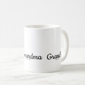 Black Script Established Grandma Kaffeetasse (VorderseiteRechts)