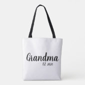 Black Script Established Grandma Tasche (Rückseite)