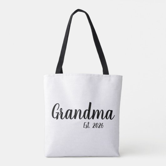Black Script Established Grandma Tasche (Rückseite)