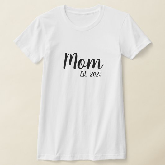 Black Script Established Mom T-Shirt (Ablage )