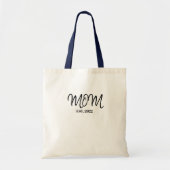 Black Script Established Mom Tote Bag Tragetasche (Vorne)