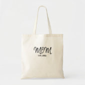 Black Script Established Mom Tote Bag Tragetasche (Vorne)