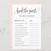 Black Script Finden Sie das Brautparty Game (Vorne/Hinten)