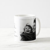 Black Script Mother Quote and Foto Kaffeetasse (VorderseiteRechts)