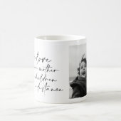Black Script Mother Quote and Foto Kaffeetasse (Mittel)
