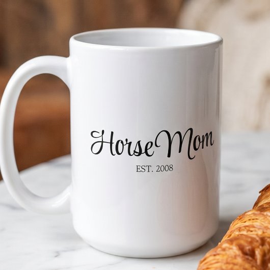 Black Script Pferdemutter Gegründet  Kaffeetasse