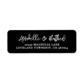 Black Script Simple Return Address (Vorne)