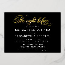 Black Script The Night Before Rehearsal Dinner