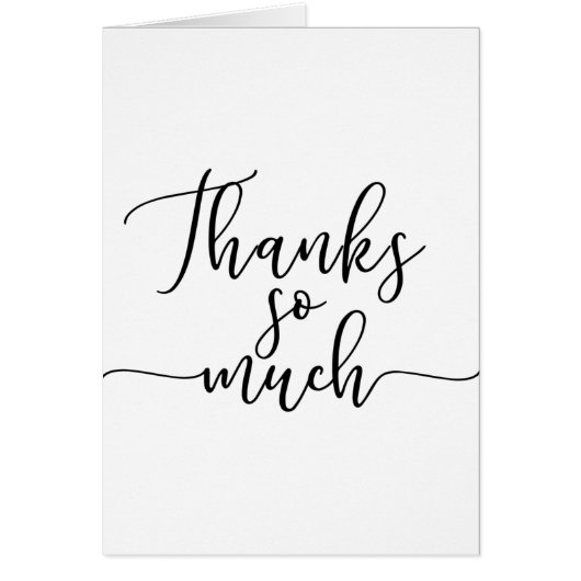 Black Script Typ Vielen Dank (Vorne)