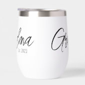 Black Script Typography Grandma Established Year (Rechts)