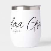 Black Script Typography Grandma Established Year (Links)