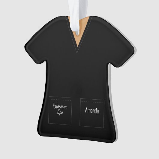 Black Scrubs Profession Ornament (Vorderseite)