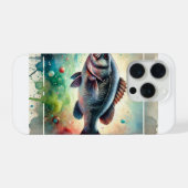 Black Sea Bass 200624AREF101 - Watercolor iPhone Hülle (Rückseite (Horizontal))