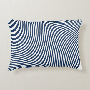 Black Seamless Zigzag Muster Dekokissen