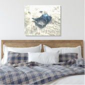 Black Seashell Leinwanddruck (Insitu (Schlafzimmer))