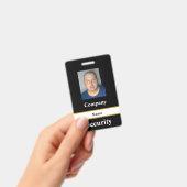 Black Security-ID-Abzeichen Ausweis (Handheld)