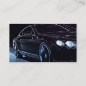 Black Sedan Driving Lyft Uber Driver Rideshare Visitenkarte (Rückseite)