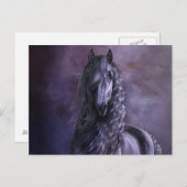 Black Shadow Postcard Postkarte (Vorne/Hinten)