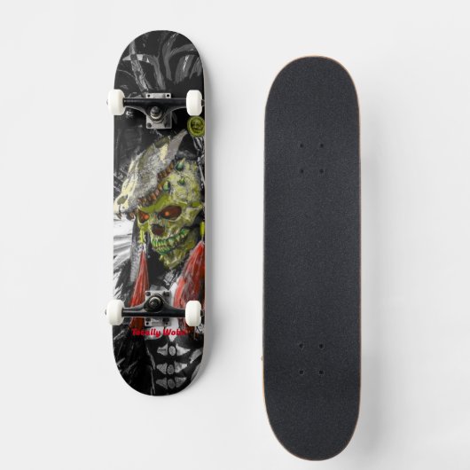 Black Shaman Custom Skateboard (Vorderseite)