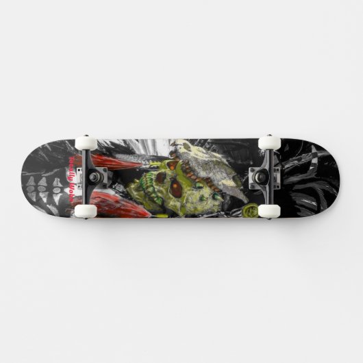Black Shaman Custom Skateboard (Horizontal)