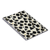 Black Shapes and Gold Confetti Pattern Notizblock (Rechte Seite)