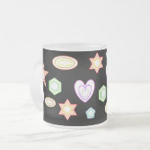 Black Shapes mug Mattglastasse (Vorderseite Links)