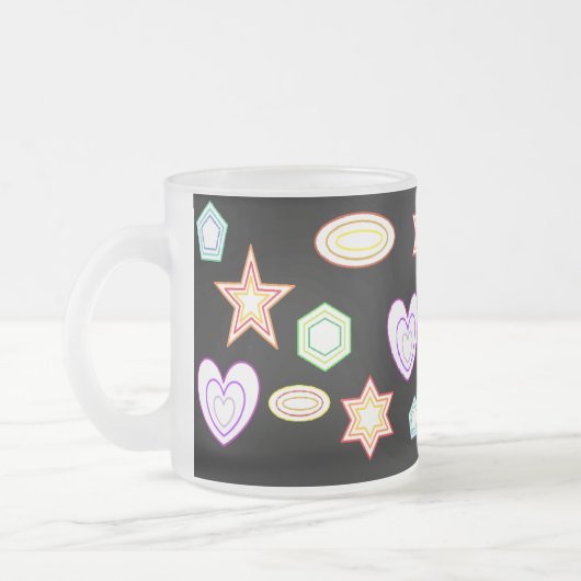 Black Shapes mug Mattglastasse (Links)