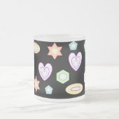 Black Shapes mug Mattglastasse (Mittel)