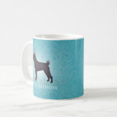 Black Shar Pei Birthday Design Kaffeetasse (Vorderseite Links)