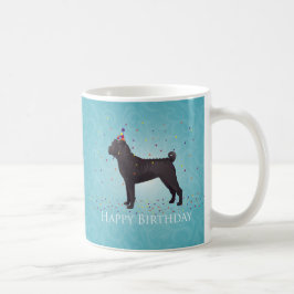 Black Shar Pei Birthday Design Kaffeetasse