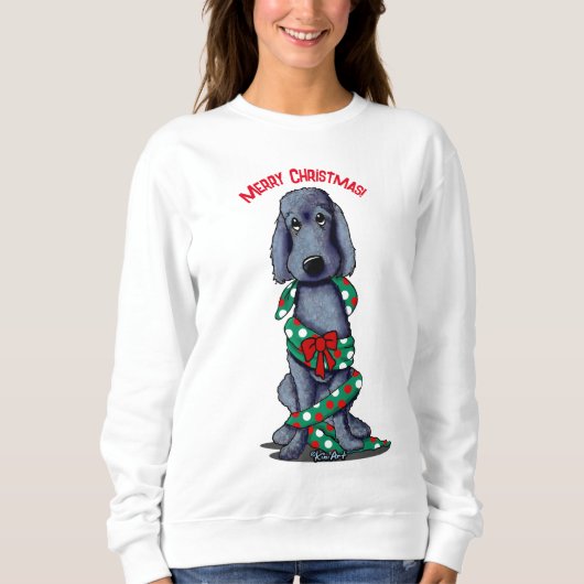 Black Shaved Goldendoodle Plus Size Sweatshirt (Vorderseite)
