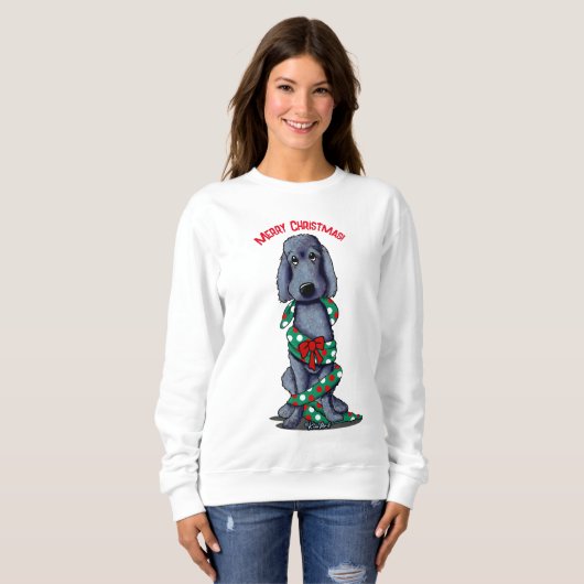 Black Shaved Goldendoodle Plus Size Sweatshirt (Vorne ganz)