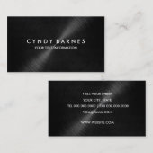Black Sheen Business Card Visitenkarte (Vorne/Hinten)