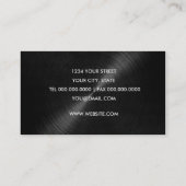 Black Sheen Business Card Visitenkarte (Rückseite)