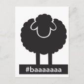 Black Sheep #baaaaaa Postkarte (Vorderseite)