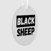 Black Sheep Bold Distressed Rebel Streetwear Art Ornament (Vorderseite)